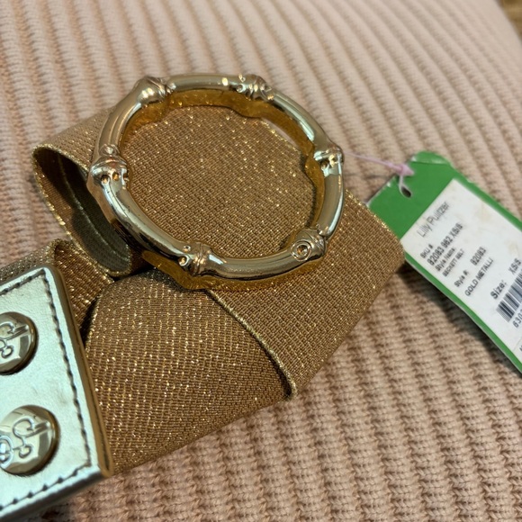 Lilly Pulitzer Gold Beckett Belt - Picture 3 of 5
